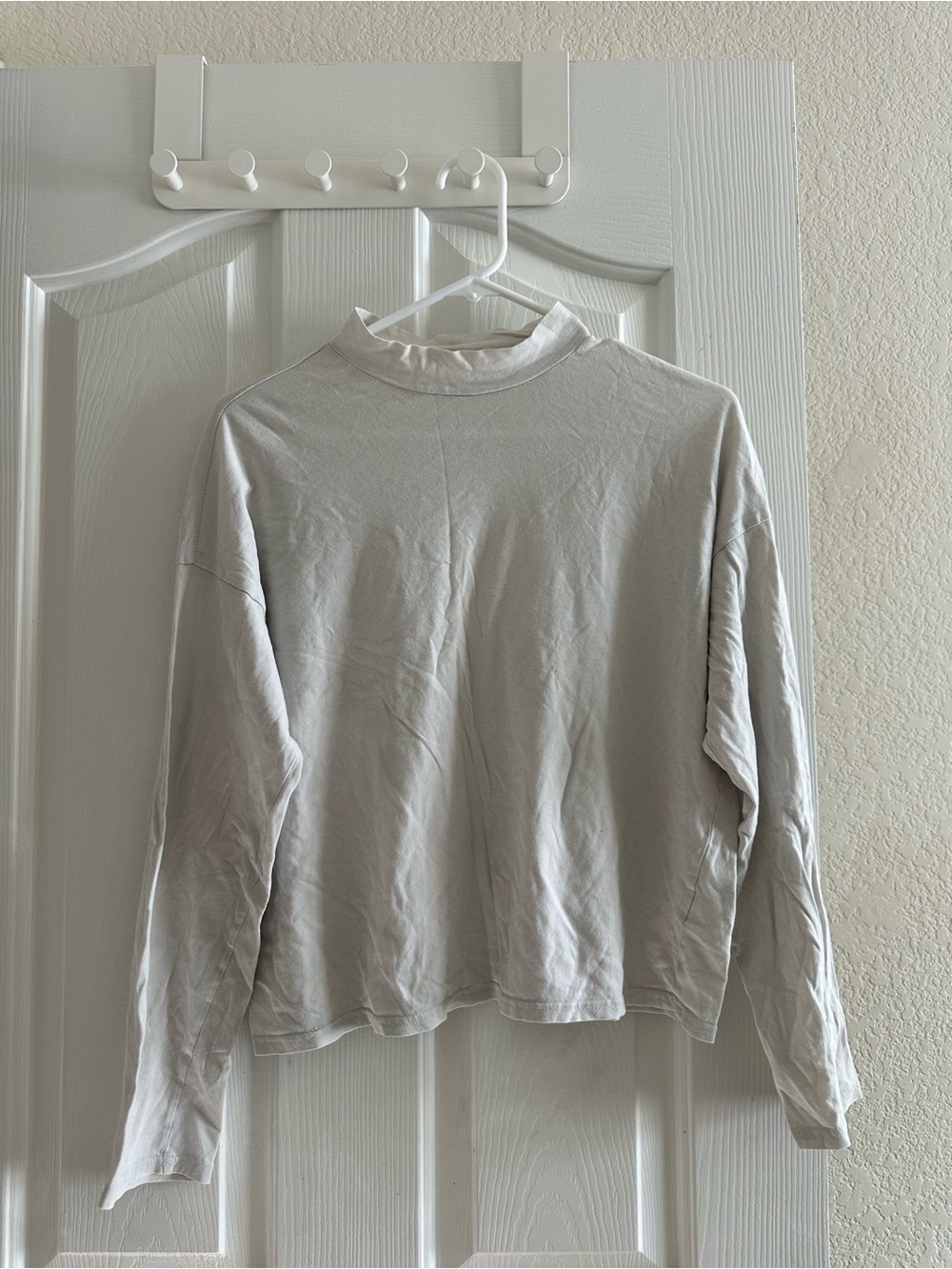 Everlane Mock Neck Long Sleeve Top